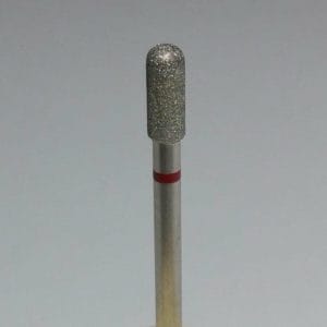 Korneliya Nagelfrees - Nagelfreesbitjes - Frees Bitje Diamant Cilinder afgerond Rood 2,1 mm
