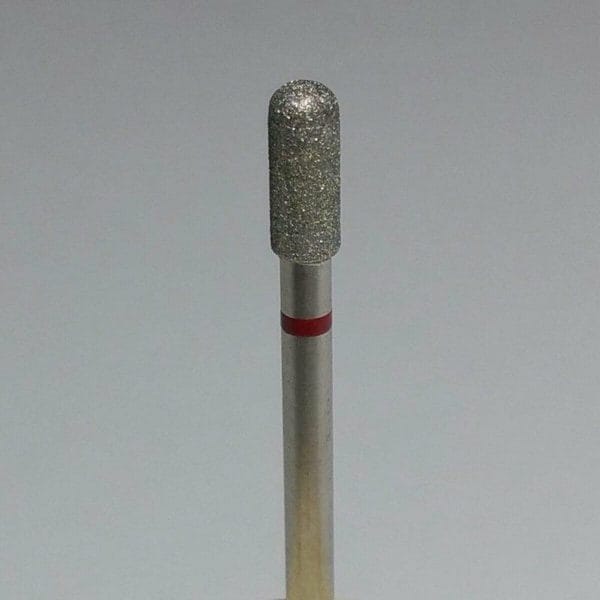 Korneliya Nagelfrees - Nagelfreesbitjes - Frees Bitje Diamant Cilinder afgerond Rood 2,1 mm