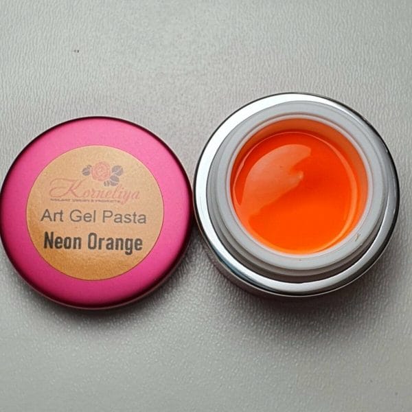 Korneliya Nail art Painting Gel - Art Gel Pasta - One Stroke Paint Neon Orange 5 ml