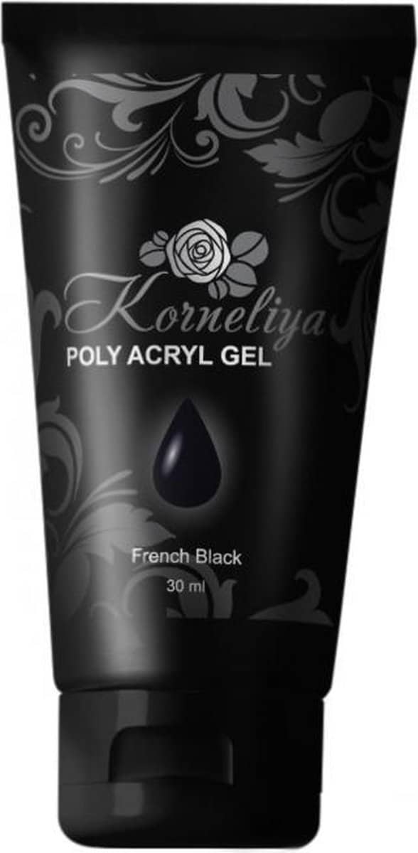 Korneliya Polygel - Gel Nagellak - Acrylgel Nagels - Polyacrylgel FRENCH BLACK 30 Gram
