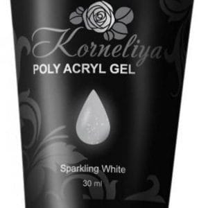 Korneliya Polygel - Gel Nagellak - Acrylgel Nagels - Polyacrylgel SPARKLING WHITE 30 Gram