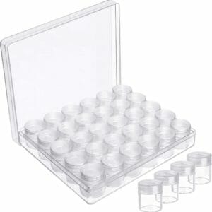 Kurtzy Helder Plastic Kralen Opslag Organizer Doos - 30 Kleine Verwijderbare Compartiment Containers met Deksels voor Diamond Dot Painting Kralen, Sieraden, DIY Nail Art, Glitter en Borduurwerk