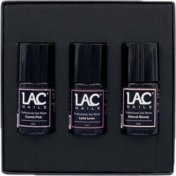 Lac nails® gellak 3-delige set - pink nudes edition - gel nagellak 3 x 15ml