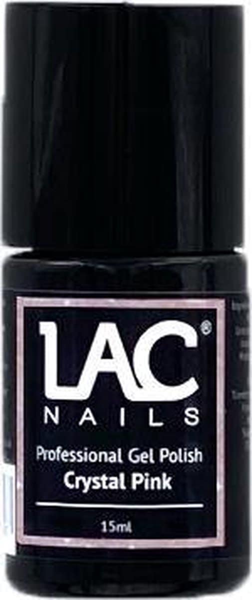 Lac nails® gellak - crystal pink - gel nagellak 15ml - roze sprankeling Lac nails® gellak crystal pink