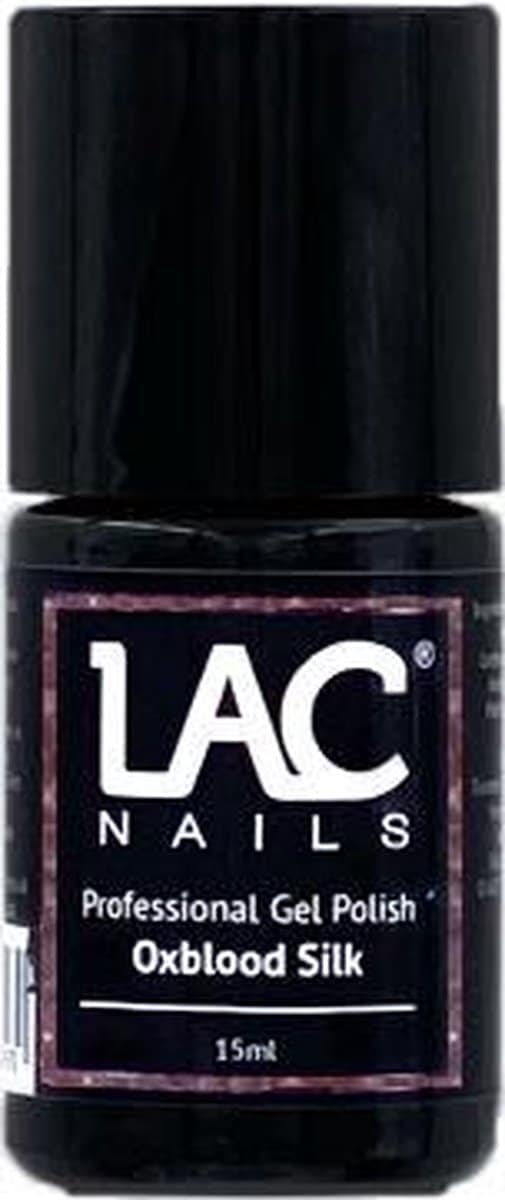 Lac nails® gellak - oxblood silk - gel nagellak 15ml - bruin rood Lac nails® gellak oxblood silk