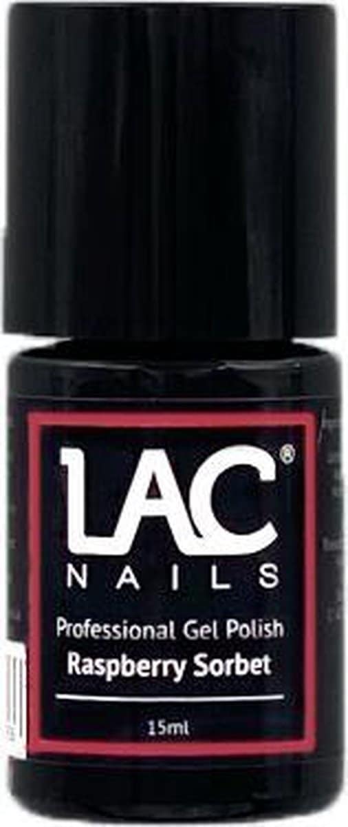 Lac nails® gellak - raspberry sorbet - gel nagellak 15ml - rood roze Lac nails® gellak raspberry sorbet