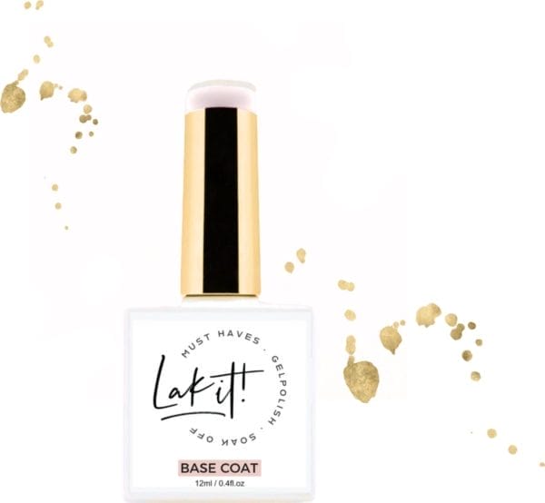 Lak-it! Base coat - all in one - soak off - professional uv/led gellak - gelpolish - gel - vegan en cruelty free - 12 ml