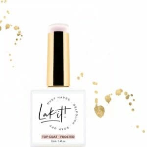 LAK-IT! Top Coat - Matt - Frosted - No Wipe - Professional UV/LED Gellak - Gelpolish - Gel - Vegan en Cruelty free - 12 ml