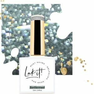 LAK-IT! gellak - Bedazzled - silver glitter disco semi permanente - soak off - uv/led - gelpolish - vegan en cruelty free - must have collection