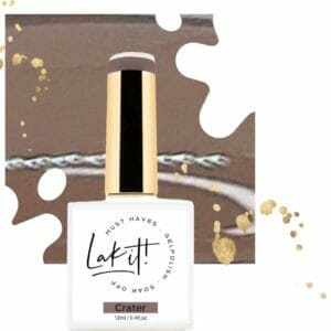 LAK-IT! gellak - Crater - brown grey semi permanente - soak off - uv/led - gelpolish - vegan en cruelty free - must have collection