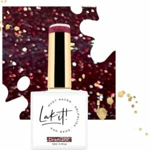 LAK-IT! gellak - Dramatic - red disco glitter semi permanente - soak off - uv/led - gelpolish - vegan en cruelty free - must have collection