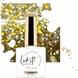 LAK-IT! gellak - Glam - gold glitter semi permanente - soak off - uv/led - gelpolish - vegan en cruelty free - must have collection