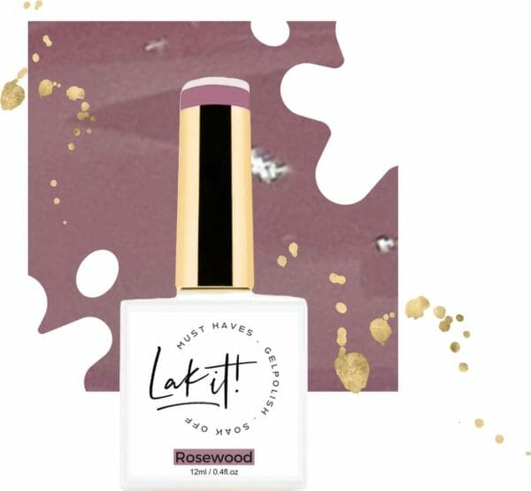 LAK-IT! gellak - Rosewood - pink rose semi permanente - soak off - uv/led - gelpolish - vegan en cruelty free - must have collection