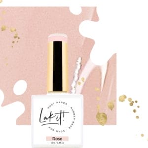 LAK-IT! rubber base - Rose - pink nude base - soak off - uv/led - vegan en cruelty free - must have collection