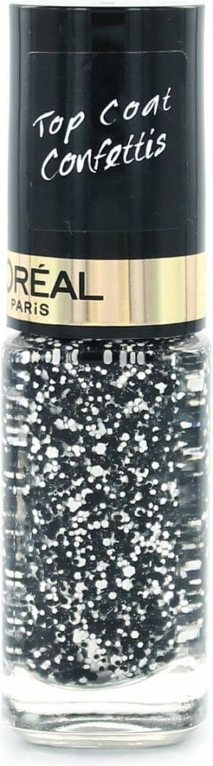 L'oréal paris color riche le vernis - 916 confettis - zwart - nagellak topcoat