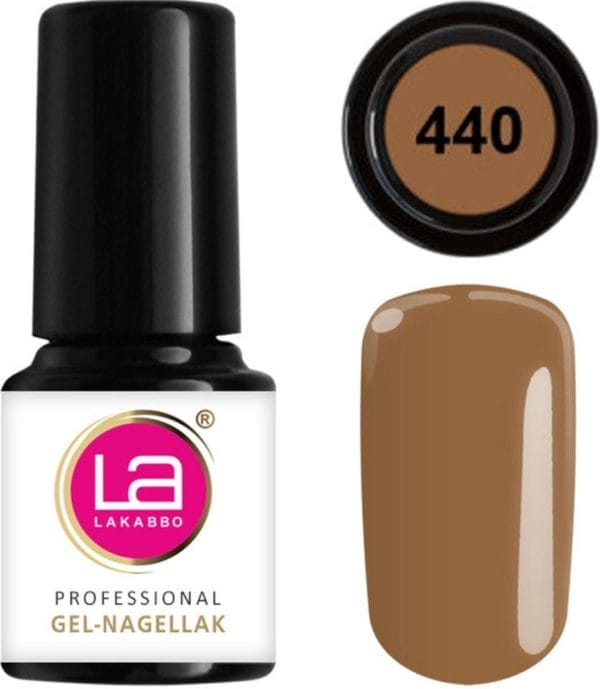 Lakabbo gellak mini 6ml flesje bruin