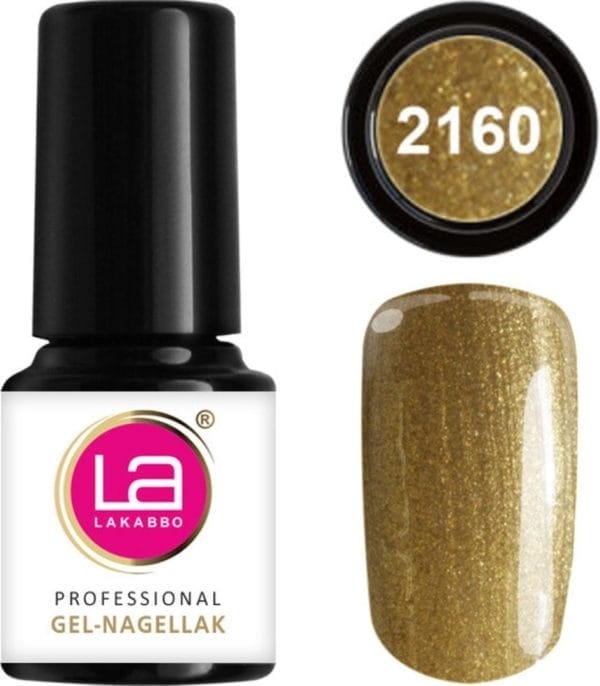 Lakabbo gellak mini 6ml flesje goud