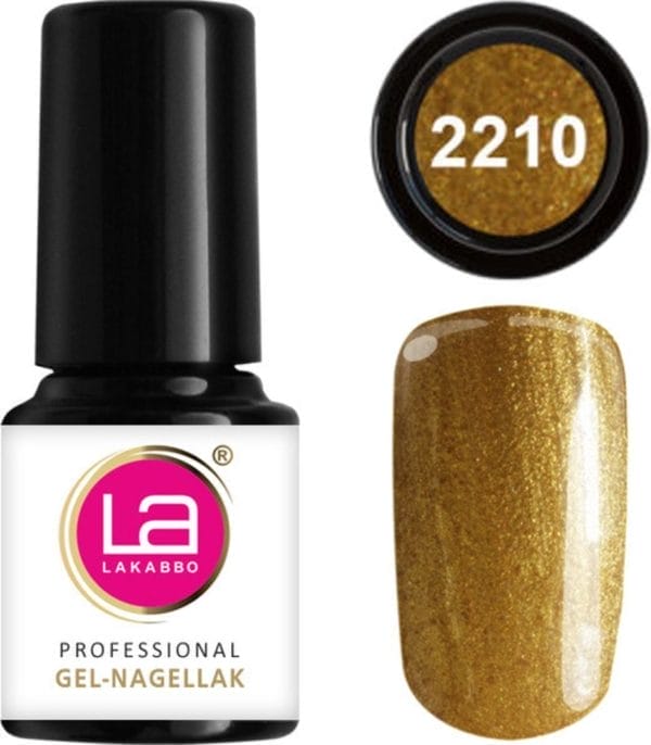 Lakabbo gellak mini 6ml flesje goud