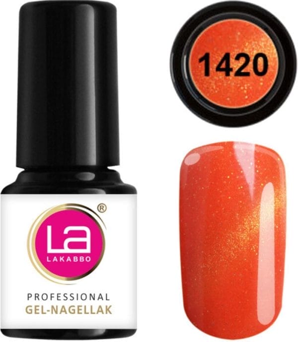 Lakabbo gellak mini 6ml flesje oranje