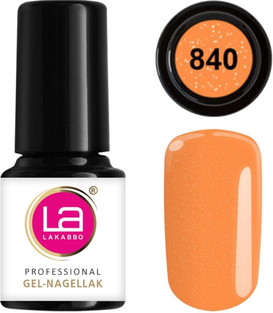 Lakabbo gellak mini 6ml flesje oranje Lakabbo gellak mini 6ml flesje oranje