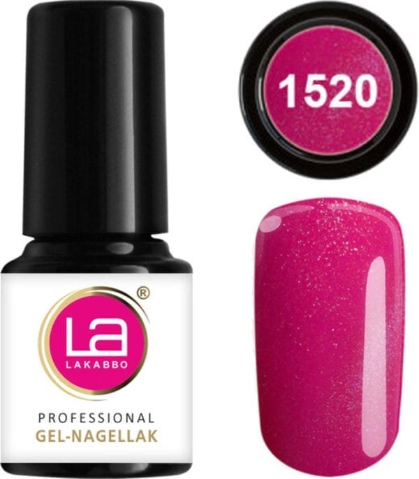 Lakabbo gellak mini 6ml flesje rood