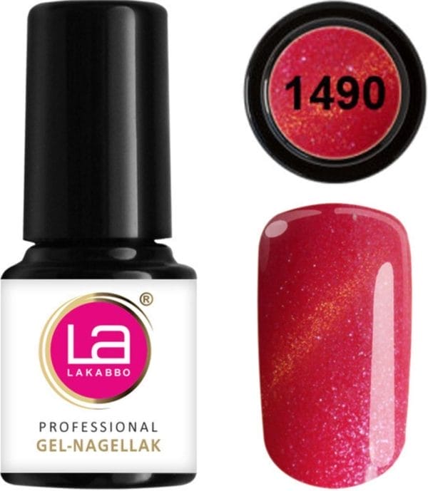 Lakabbo gellak mini 6ml flesje rood