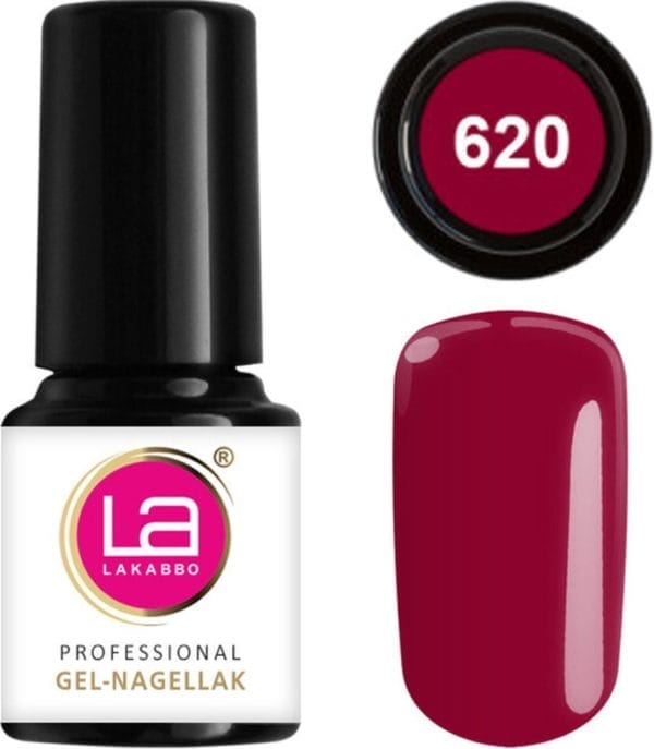 Lakabbo gellak mini 6ml flesje rood