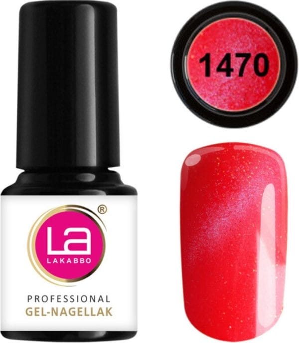 Lakabbo gellak mini 6ml flesje rood