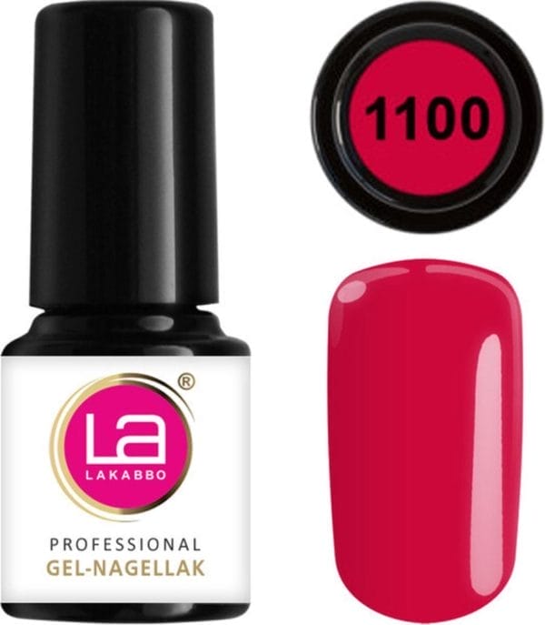 Lakabbo gellak mini 6ml flesje rood