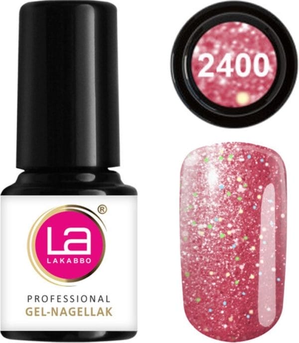 Lakabbo gellak mini 6ml flesje rood