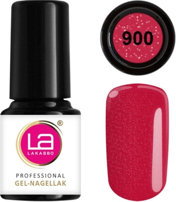 Lakabbo gellak mini 6ml flesje rood