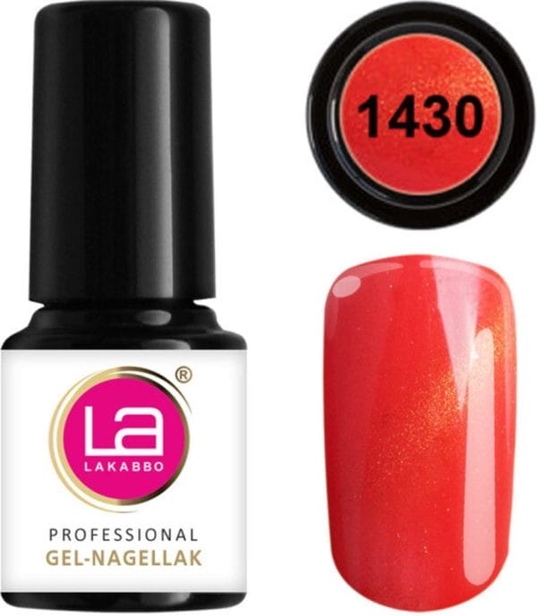 Lakabbo gellak mini 6ml flesje rood