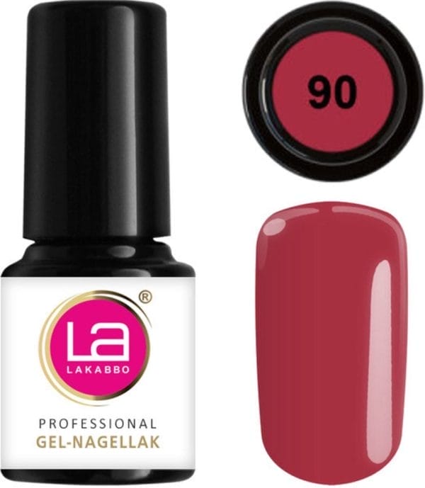 Lakabbo gellak mini 6ml flesje rood