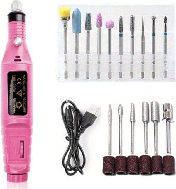 Livano pedicureset electrisch - elektrische nagelvijl - pedicureset professioneel - 10 in 1 - nagelfrees - nagelfrees elektrische - voeten - handen - blauw