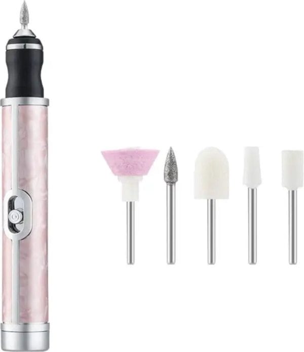 Luxevo elektrische nagelvijl set - professionele manicure & pedicure - roze