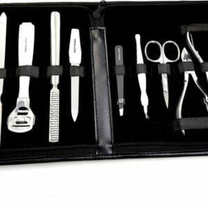 MEDLUXY - VOORDEEL PAKKET - Pedicure - Manicure Set - 15-delig - incl. etui - [nagelverzorging - hand en voetverzorging]