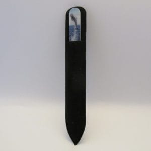 MILANO Professionele Kristal Glas Nagelvijl Glass Nailfile - Springende dolfijn