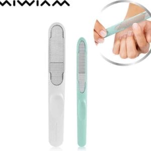 MIWIAM manicure en pedicure set 2-delige PRO-VERSIE 2019 nagelvijl en eelt verwijderen - eeltrasp - nagels stylen - voetverzorging - handverzorging