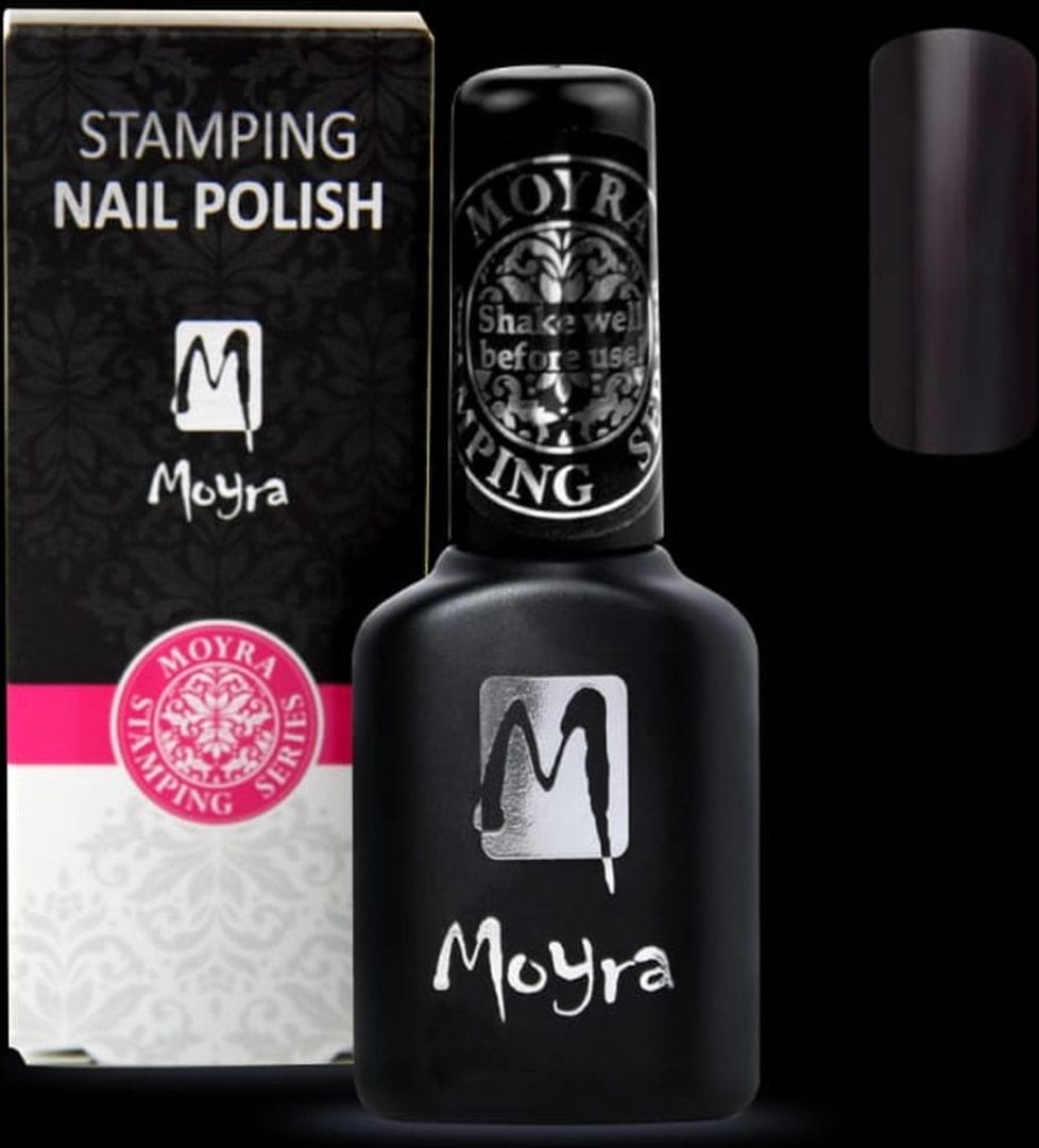 Moyra smart stamping nail polish sps 01 zwart Moyra smart stamping nail polish sps 01 zwart