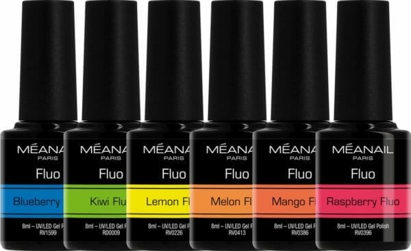 Méanail - Gellak - Fluo - Neon - Gel nagellak - 6 x 8ml