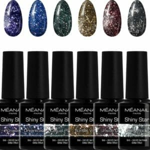 Méanail - Gellak - Hema/TPO Vrij - 6 x 8ml - Gel nagellak - Shiny Star - Gellak Set Diamond
