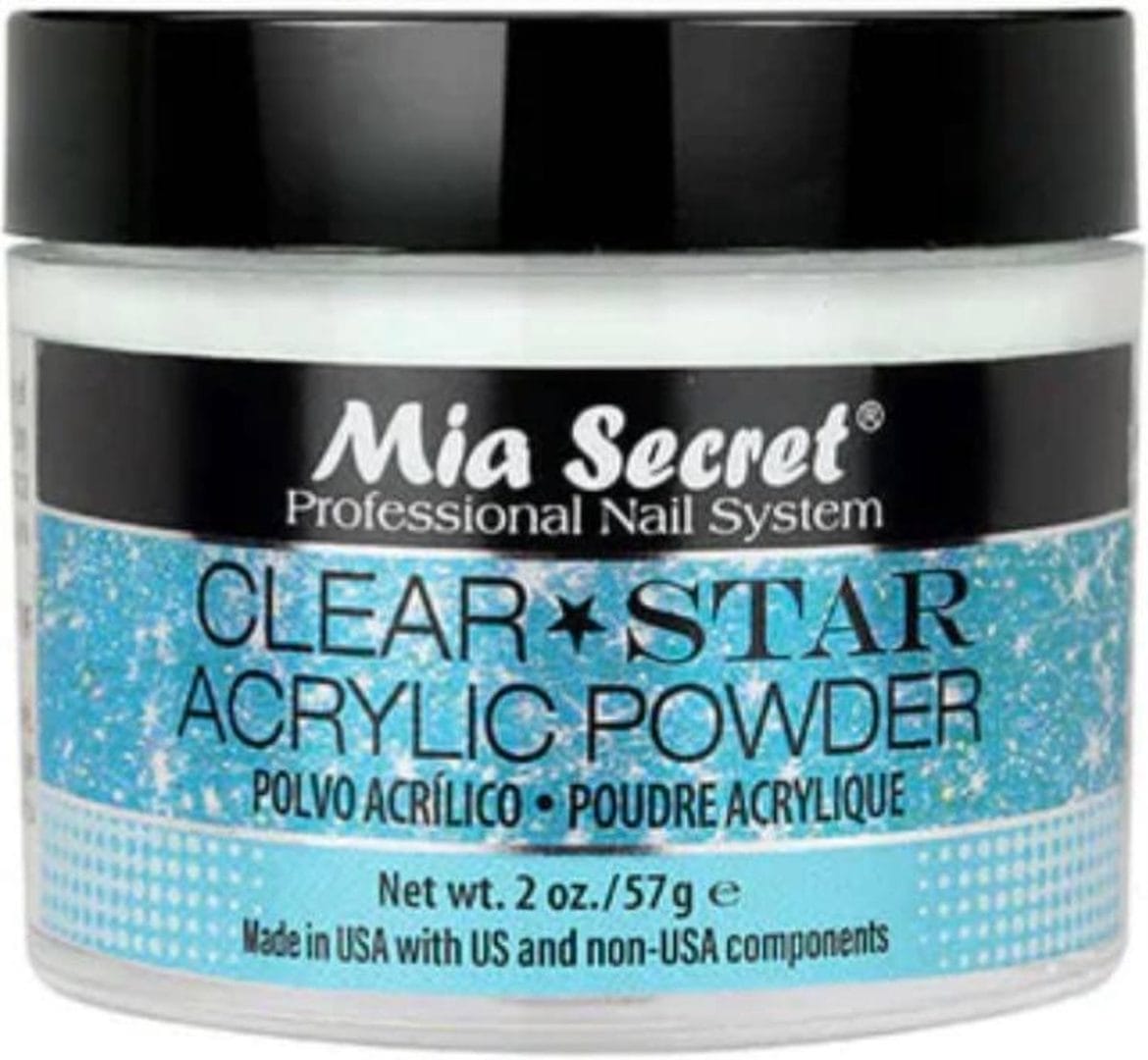 Mia secret acryl poeder clear star - 59 ml Mia secret acryl poeder clear star - 59 ml