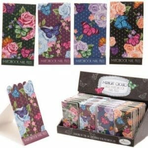 Midnight Chouko Large Matchbook Nail Files Set van 5stuks - Nagelvijlen met vlindermotief leuk als bedankje