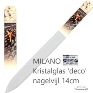 Milano Glazen Nagelvijl - Glasvijl - Zeester - Glass Nail File - Levenslang Mee - nr 1298