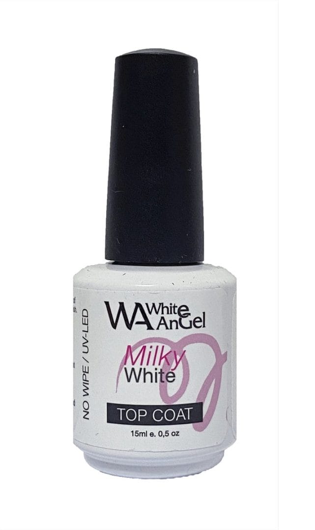Milky top coat (white) 15ml - gelpolish - top coat - gel nagellak - topcoat gellak Milky top coat (white) 15ml - gelpolish - top coat - gel nagellak - topcoat gellak