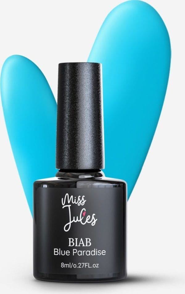 Miss jules® biab - builder in a bottle - biab nagel builder gel - blauw - instructievideo (nl)