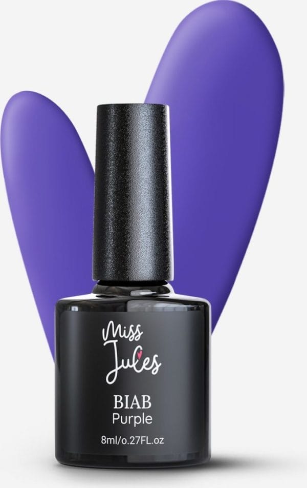 Miss jules® biab - builder in a bottle - biab nagel builder gel - paars - instructievideo (nl)
