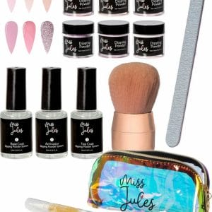 Miss Jules® Complete Set - Dipping Powder Starters Kit - 6 Kleuren Roze - Acryl Nagels Starterspakket