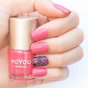 MoYou London - Nagellak om te Stempelen en Basis Lak Bubblegum 9ml