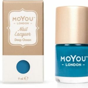 MoYou London - Nagellak om te Stempelen en Basis Lak Deep Ocean 9ml